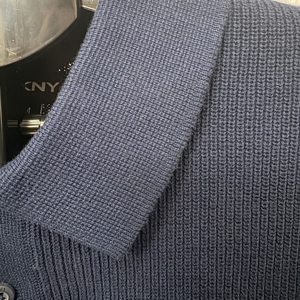 DKNY Deep Blue Men's Polo Shirt - Picture 2 of 11